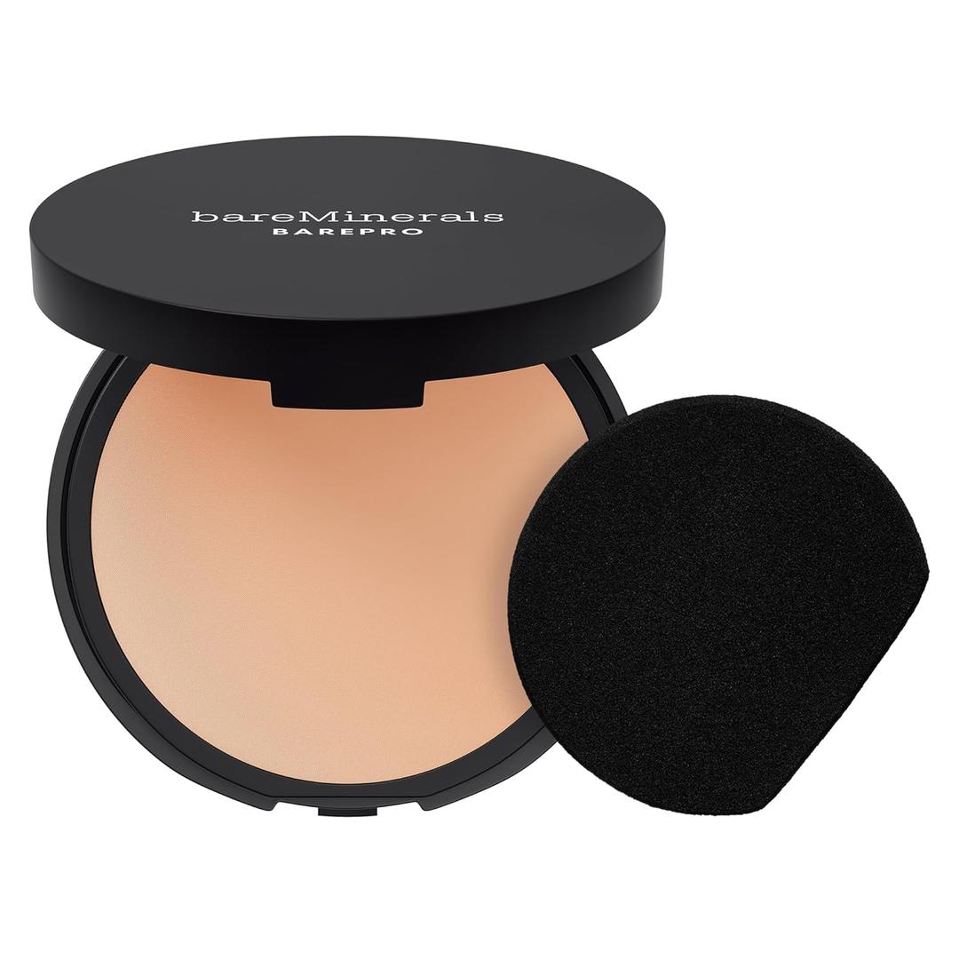 bareMinerals Barepro Skin-Perfecting Powder Foundation, Matte Pressed Powder Foundation Full Coverage, Oil Control, Dermatologist-Tested, Longwear Mineral Matte Complexion (NEW - 0.28 Ounce, AD Fair 15 Cool)