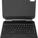 Three-in-One Design Tablet Smart Control Keyboard, Strong Magnetic Absorption, BT5.2 Long Endurance with 3-Level Adjustable Back, 135 Adjustable Angle, Suitable for 10th 2022 (Black)