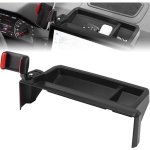 Car Phone Holder W/Dash Organizer Fit for Toyota Tacoma 2024 2025 2026 4Runner Accessories, 360 Degree Rotation Phone Mount Dashboard Screen (14-Inch) Center Console Fit for Tacoma SR SR5