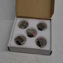 AMI PARTS DG64-00473A Gas Stove Knobs Compatible with Samsung Stove Knobs Replacement NX58F5700WS NX58K7850SS NX58H5600SS NX58J7750SS NX58H5650WS Range Burner Dial Knob(5pcs) (Silver)