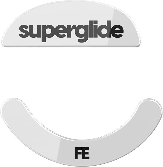 Superglide  Fastest and Smoothest Mouse Feet/Skates Made with Ultra Strong Flawless Glass Super Fast Smooth and Durable Sole for Pulsar Xlite Wireless / v2 & v2 Mini Wireless Gaming Mouse (White)