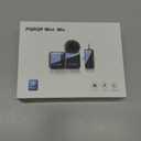 PQRQP 3 in 1 Microphone for iPhone/Android/Camera, Wireless Microphones, 328ft Transmission, 18H Battery Life, Mini Microphone for Record Interview, Vlogs, Tiktok (Ebony Black)