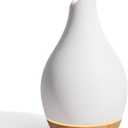 InnoGear Essential Oil Diffuser, 150ml Ceramic Diffuser Handcrafted Stone Aromatherapy Diffusers Ultrasonic Cool Mist Humidifier Vaporizer 2 Mist Modes Waterless for Home, White Vase-Shaped Ceramic