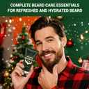 Advent Beauty Calendar for Adults 2025 Rinse & Robust Beard Care Kit Christmas Gifts for Men Skincare Beauty Advent Calendar for Men Christmas 24 Days Countdown Calendar Beard Care Grooming (Green)