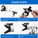 5Pcs Sprayer Tips, Airless Paint Sprayer Tips, Paired with Wooden Base and Black Portable Bag for Easy Storage(109,213,315,413,621)