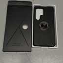 for S25 Ultra Case, Military-Grade Shockproof Cover, with Ring Holder Kickstand Rotatable for Samsung Galaxy S25 Ultra Case, Slim Fit Protective, 6.8”, Black