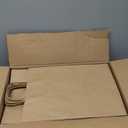 QUTUUS Kraft Shopping Bags 100 Pcs 10x5x13 Brown Paper Bags with Handles Bulk, Brown Gift Bags, Recycled Paper Bags, Paper Retail Bags, Paper Gift Bags