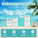 AWSUM Large Floating Dock, 10ft Island Raft for Water Activities