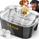 Dog Water Fountain, Dog Water Fountain for Large Dogs Stainless Steel, Large Dog Water Bowl Dispenser 2.6Gal 10L Pet Water Fountain, BPA Free