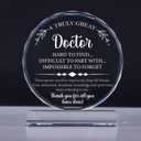 Uniquilling Gifts for Doctor, Best Doctor Award Crystal Plaque with Gift Box Packaging, Appreciation/Thank You Gifts for Doctor, Christmas/Retirement/Birthday Gift for Doctor