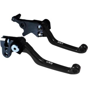 Motorcycle Billet Foldable Brake Clutch Lever Handle CNC Aluminum Pivot for TRX400EX TRX 400 EX 1999-2008 Dirt Pit Bike (Black)