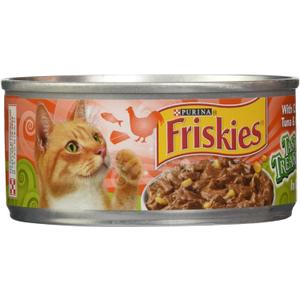 Friskies Canned Tasty Treasures Cat Food, Chicken & Tuna, 5.5 oz, 1 pack (EXP 03/02/26)