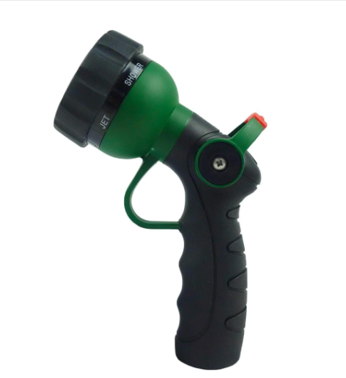 H2O WORKS Garden Hose Nozzle Thumb Control Heavy Duty Metal Water Nozzle with Adjustable Watering Patterns High Pressure Hose Nozzle Sprayer, Perfect for Car Washing and Pets Showering