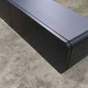 79" Black Floating TV Console with LED LightsFloating TV Stand Wall Mounted – Modern Floating Entertainment Center