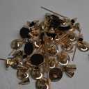 Mumufy 30 Pcs Candle Holders Taper Candlestick Metal Tall Candle Holders Table Centerpieces for Wedding Party Home Decorations, Fits 3/4'' Thick(Gold)