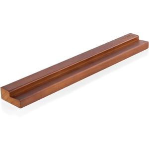 Vinyl Record Wall Mount - an Elegant Display Ledge Made from Solid Wood - This Vinyl Record Shelf Will Hold Records of Any Size (Brown)