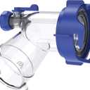 DUMPMAN RV Tank Rinser, Must Have Sewer Adapter for RV Sanitation, Transparent Sewer Tank Adapter with Built-in Gasket