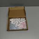 40Pcs Empty Half Pans with Magnetic Stripe Watercolor Paint Travel Tin Palette Case, Artist Paints Half Pan Kits for DIY Watercolor Oils or Acrylics Painting Art Drawing Wild Rose