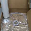White Lamp Shade, Large Drum Lampshade 13" Top x 13" Bottom x 11" High (Spider), Replacement Lamp Shade Natural Linen Hand Crafted for Table Lamps Floor Lamps Chandelier Lamp, Easy Assembly Required