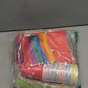 Rainbow Birthday Decorations, 104Pcs Rainbow Party Supplies for Boys and Girls, Colorful Streamers Party Decors Set, Birthday Party Backdrop