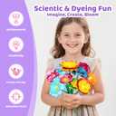 ROOCHKD Paper Flower Science Kit, Paper Flower Crafts for Kids, Color Changing Flowers Bouquets DIY Arts & Crafts Set, Class Rewards Birthday Party Favors Gifts for Ages 6 7 8 9 10 Girls & Boys
