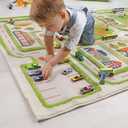 IVI 3D Play Rugs, Traffic Green, 39 x 59 inches, 3'3" x 4'11"