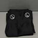  Blackout Curtains Window Panel Drapes - (Black Color) W42 x L50, Double Panels, Home Decoration Light Blocking Thermal Insulated Rod Pocket & Back Loop Draperies for Bunk Bed