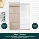 CHICOLOGY Cordless Roman Shade, Light Filtering Privacy Liner, Textured Belgian Flax Fabric, True-to-Size 31" W x 64" H, Inside/Outside/Ceiling Mount Window Treatment for Living Room Bedroom