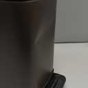 TIPGO Slim Bathroom Trash Can with Lid Soft Close, Step Pedal, 6 Liter / 1.6 Gallon Stainless Steel Trash Bin, Small Garbage Cans for Bedroom, Office, Kitchen (Brown)