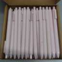 Fulmoon 50 Pcs Ballpoint Pens Bulk Retractable Comfortable Writing Pens Cute Christmas Supplies in Medium Point 1.0 mm for Teacher Office Home Baby Shower (Pale Pink,Black Ink)