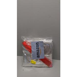 JOYIT 10 Pack Large Cellophane Bags - 3 Mil Thicker Clear Wrap with Strings for Gift Baskets, Opalion Bags with Red Ribbons
