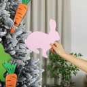Norme 16 Pcs Easter Decorations Tree Picks Ornaments 8 Inch Large Colorful Rabbit Bunny Ear Carrot Tree Topper Decorations Colored Easter Rabbit Ornaments for Spring Party School Office Vase Decor