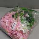 12Pcs Artificial Wisteria Hanging Flowers, 3.6Ft/Pcs White & Pink Fake Wisteria Garland for Wedding Party Home Garden Indoor Outdoor Decoration