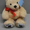 Tezituor 18inch Graduation Teddy Bear Stuffed Animals Plush with Black Cap, Big Brown Graduation Bear Toy Gift for Man Women