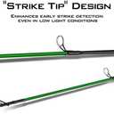KastKing Brutus Spinning Rods & Casting Fishing Rods, Brute Tuff Composite Graphite & Glass Blanks, Stainless Steel Line Guides w/Zirconium Oxide Rings Tip Top, Chartreuse Strike Tip