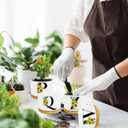 Sunflower Succulent Plant Pots 3 Inch Ceramic Cactus Flower Pots Personalized Initials S Sunflower Gifts for Women Mom Sister,Birthday Housewarming,Wedding,Window Garden Desk Decor