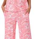 Tommy Bahama - Women's Pajama Set, Short Sleeve T Shirt with Cropped Pants for Sleep or Lounge (M)