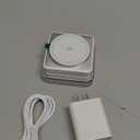 2025 UpgradedWireless Charger 3 in 1, Foldable Wireless Charging Station with Light for Apple MagSafe Charger, Travel Magnetic Charger for iPhone 17/16/15/14/13/12 Apple Watch AirPods (20W Adapter) (white)