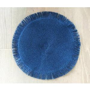 HDO 4 PK Fringle Placemat Blue
