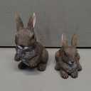 Bunny Decor Yard Decorations Outdoor, Set of 3 Resin Garden Statues Rabbit Figurines Yard animals statue, Bunny Statue for Home Garden Decor Easter Decorations