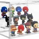 Acrylic Display Case 3 Tiers Clear Figure Display Cases for Collectibles Stackable Storage Box with Magnetic Door Dustproof Showcase (Small)