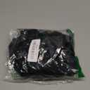 Women's High Waisted Bikini Set Large Bust Supportive Crossover Back V-Neck Two-Piece Swimsuit Bathing Suits (Black, S)