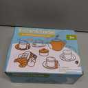 Buyger Play Kitchen Accessories, Play Dishes Plates and Utensils Tea Party Set Food Dessert Toys Gifts for Ages 3 4 5+ Years Old Kids Toddler Children