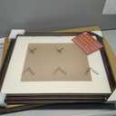 Splinterix 16x20 Picture Frame, 16 x 20 Photo Frame for Wall or Tabletop Display, Ornate Vintage 20x16 Picture Frames with Plexiglass, Display Poster 11x14 with Mat or 16x20 without Mat for Antique Dco, Brown, 1 Pack