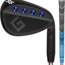 Gowolf 56 Degree Wedge Right Hand - Premium Forged Full Face Golf Wedges for Men, Golf Gap Wedges Sand Wedge Lob Wedge, Golf Clubs CNC Milled Face for More Spin - Great Golf Gifts (Black 56 Degree)