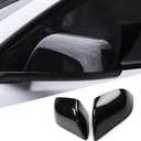 for Tesla Model 3 Rearview Mirror Guard Cover, Side Mirror Cover Exterior Accessories fit for Tesla Model 3 2017-2025 (Model 3-Glossy Black)