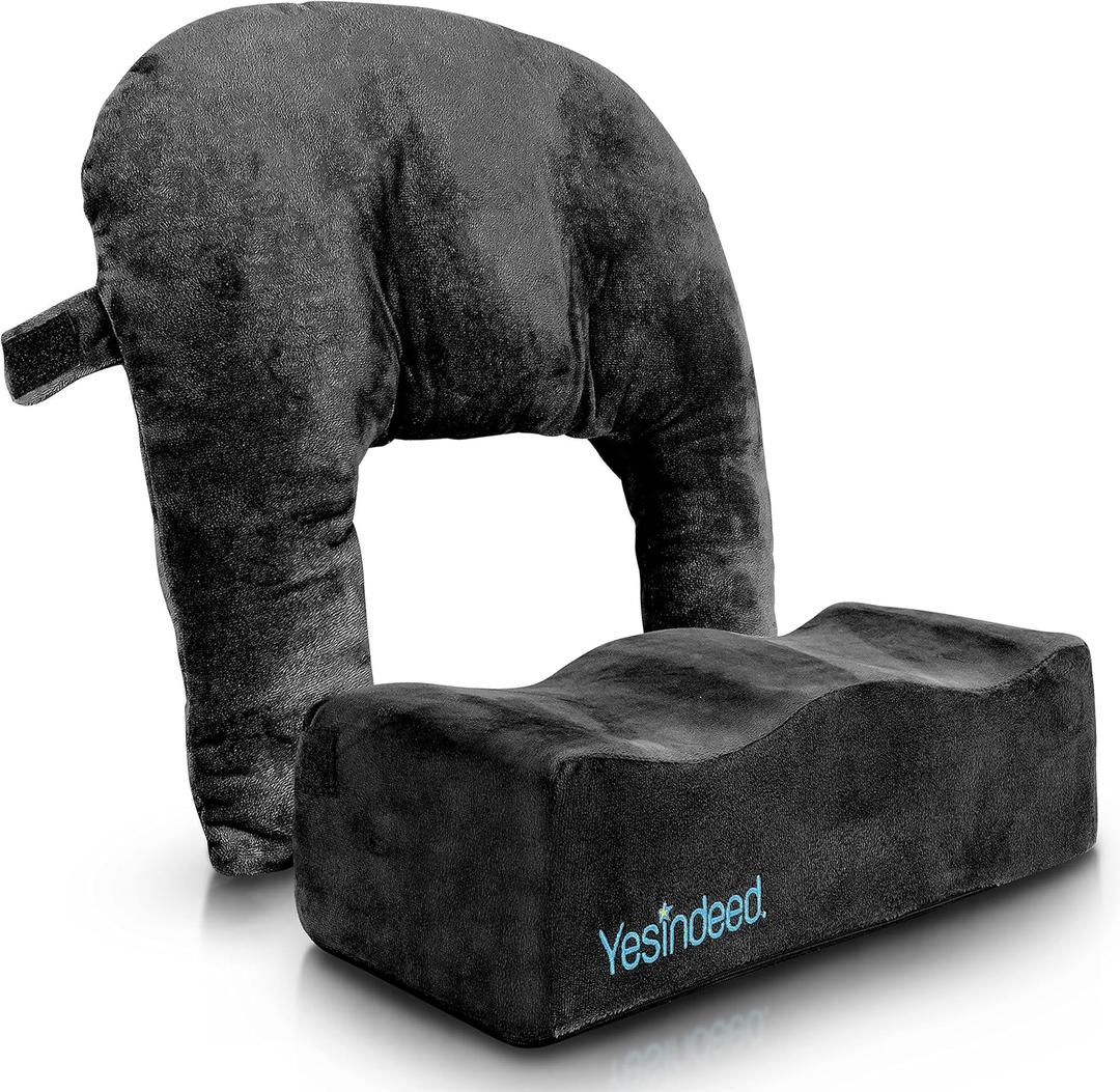YESINDEED Brazilian Butt Lift Pillow + Back Support Cushion  Dr. Approved BBL Foam Pillow with Carrying Bag for Post Surgery Recovery  Comfortable and Firm Cushions Set