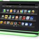 Tablet Cover for Amazon Kindle Fire 7 5th Generation SV98LN(2015 Release),Ultra Slim Folio Stand Lightweight Leather Case for Amazon Kindle Fire HD 7 2015 HD7 Gen 5th 7" (Ro-Green)