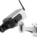 Fake Security Camera, Dummy Fake Surveillance Camera Auto Movement Dummy Camera for Indoor and Outdoor for Dummy Electric Camera