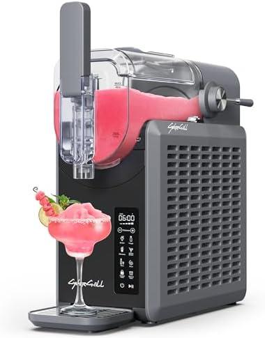 CyberChill Slushie Machine,24-Hour Delay Start&Cold Retention, 68 oz Slushy Machine with Self-Cleaning Function, Frozen Drink Maker with 5 Preset Programs,Frozen Margaritas, Frappés, and More